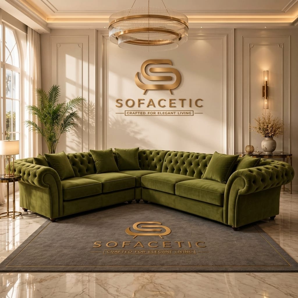 Nicole Plush velvet Luxury Sofa Set