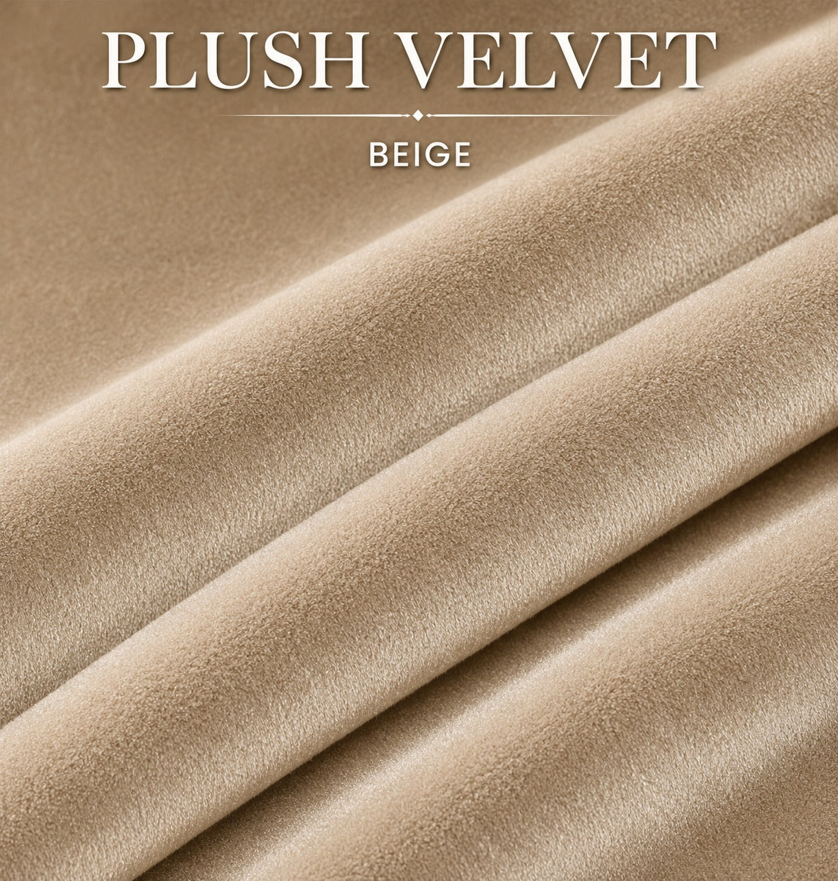 Plush Velvet Beige Color Fabric