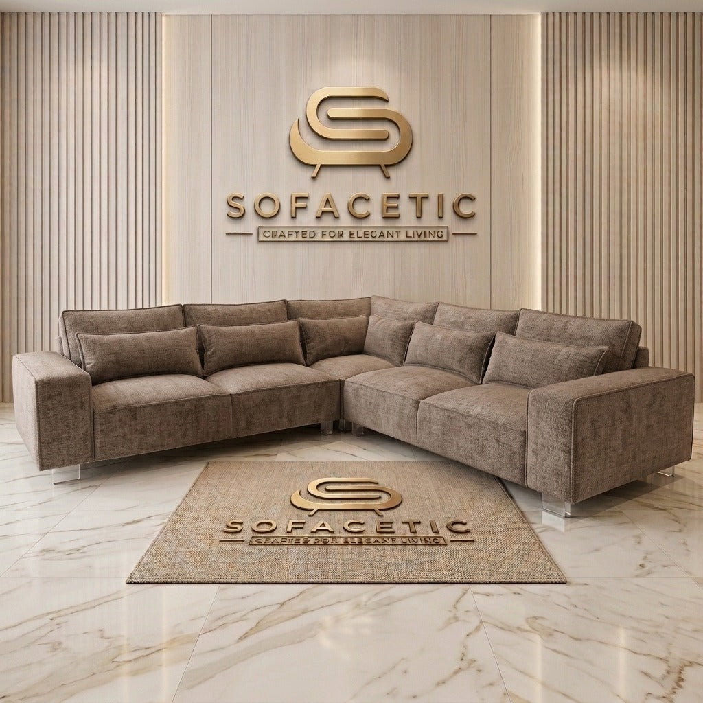 Salon Chenille Fabric Sofa
