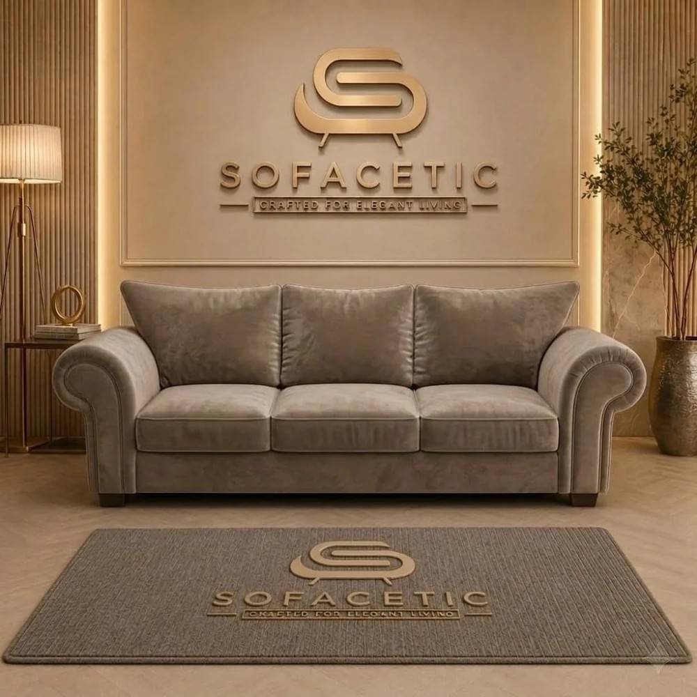 Monzi Plush velvet Contemporary Sofa Set