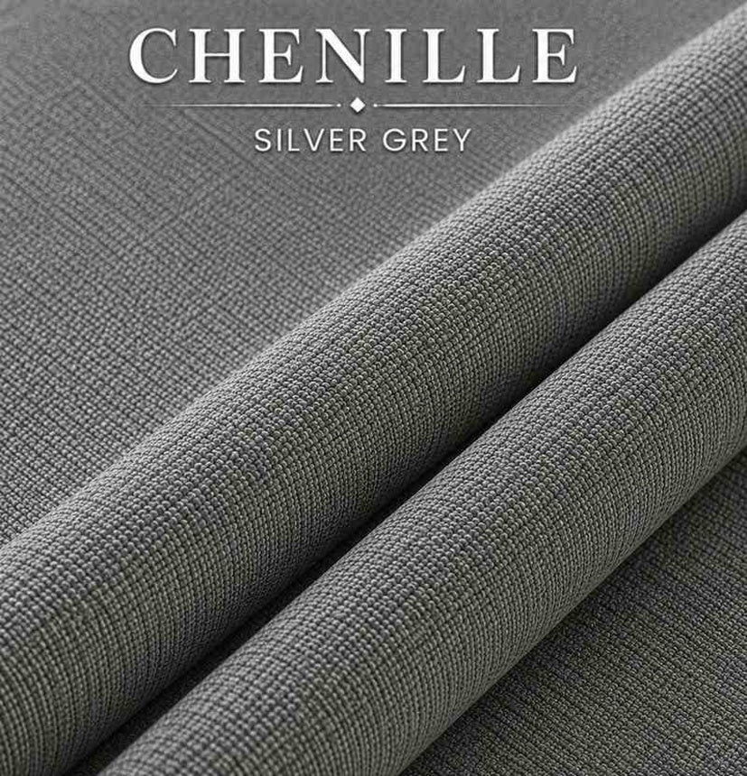 Chenile Silver Grey Color
