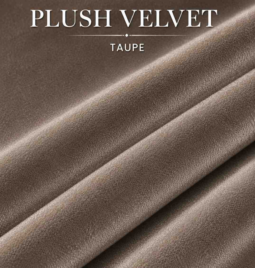 Plush Velvet Taupe Color Fabric
