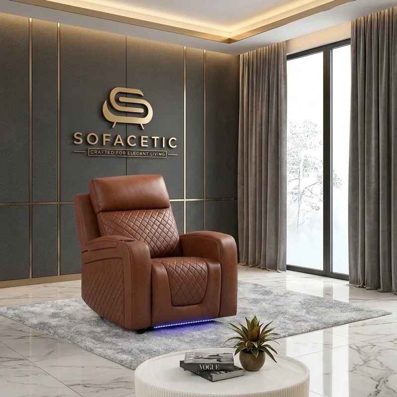 Florida Leather Suite Sofa Brown Set