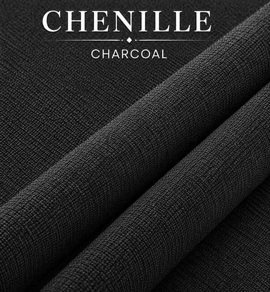 Chenile Charcoal Color