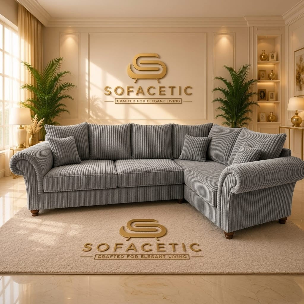 Nicole Jumbo Cord Luxury Sofa Set