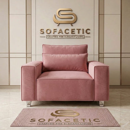 Salon Plush Velvet Sofa