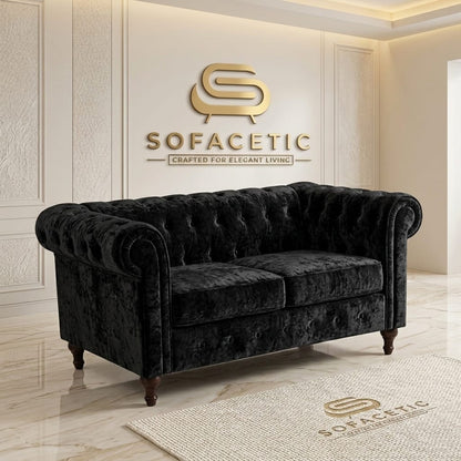 Olympia Chesterfield Crush Velvet  Sofa Set