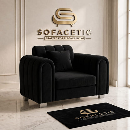 Lilly Plush Velvet Fabric Luxury Sofa Set