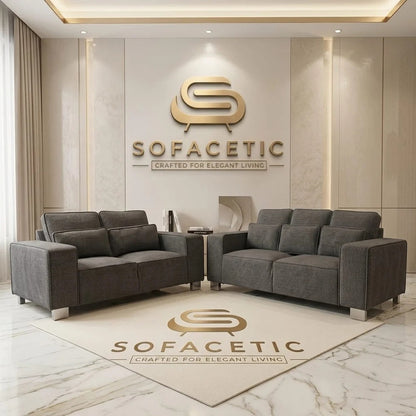 Salon Chenille Fabric  Sofa
