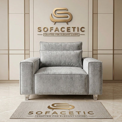 Salon Chenille Fabric  Sofa