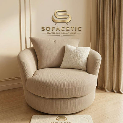 Rivo Chenille Fabric Sofa Set