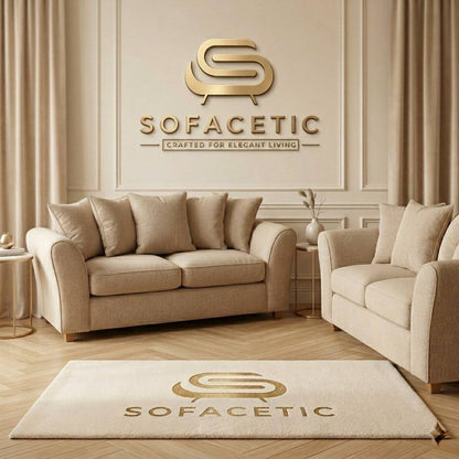 Rivo Chenille Fabric Sofa Set