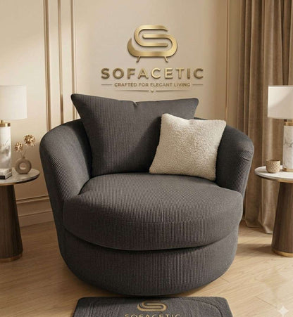Rivo Chenille Fabric Sofa Set
