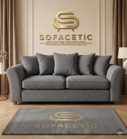 Rivo Chenille Fabric Sofa Set