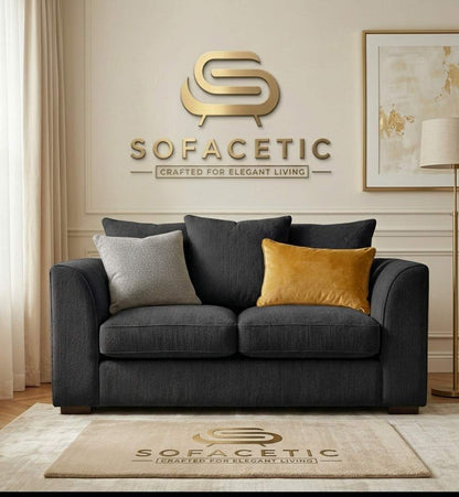 Rivo Chenille Fabric Sofa Set