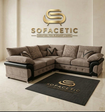 Dino Chenille Modern Sofa Set