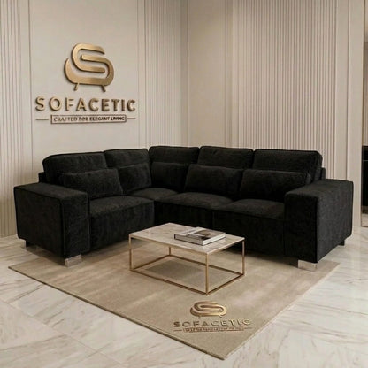 Salon Chenille Fabric  Sofa