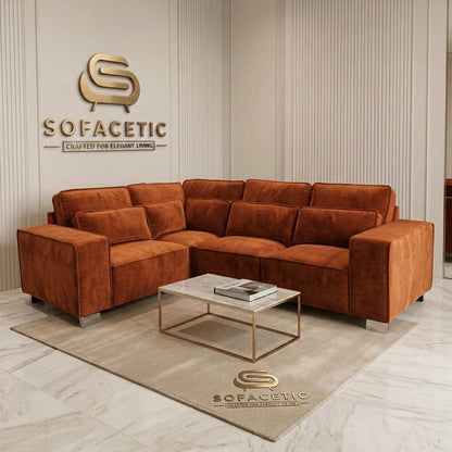 Salon Plush Velvet Sofa