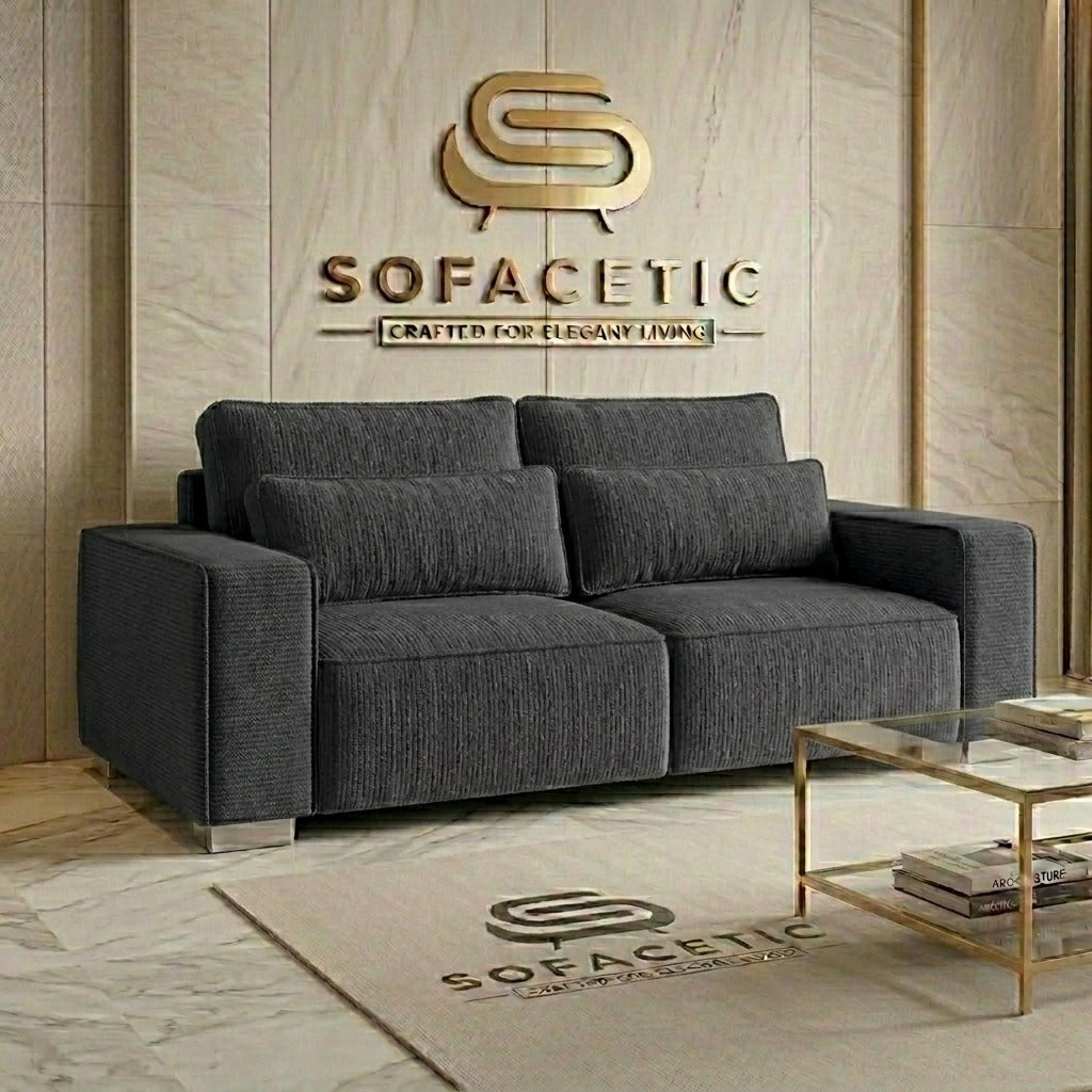 Salon Chenille Fabric  Sofa