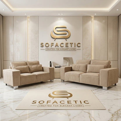 Sleefy Chenile  Comfort Sofa Set