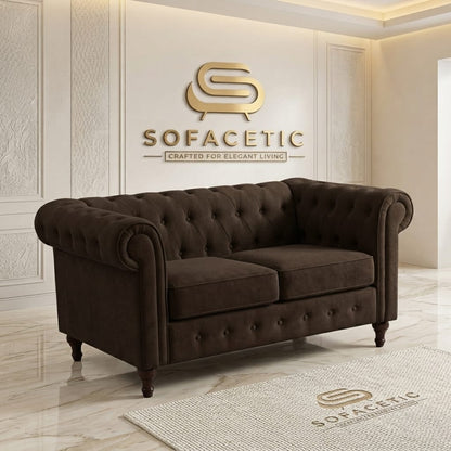 Olympia Chesterfield  Plush velvet Sofa Set
