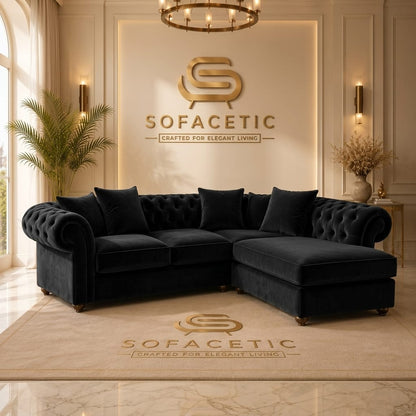 Nicole Plush velvet  Luxury Sofa Set