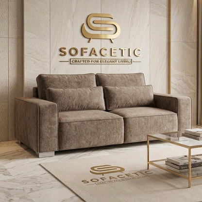 Salon Chenille Fabric  Sofa