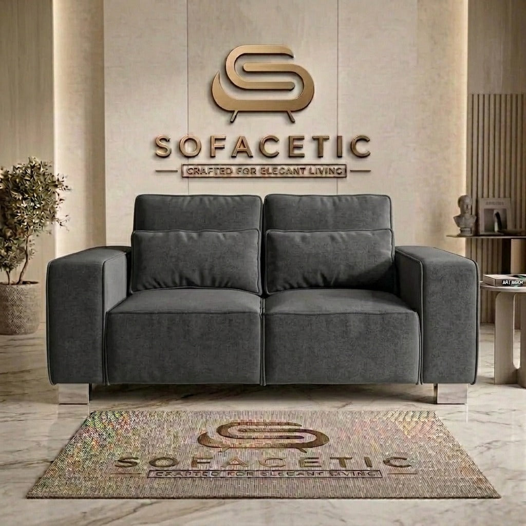 Salon Chenille Fabric  Sofa