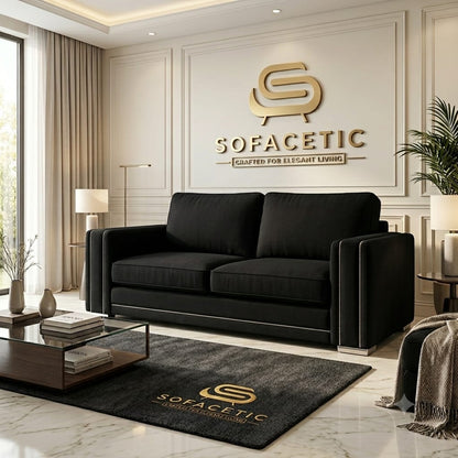 Ruby Alaska Chenile Sofa Set