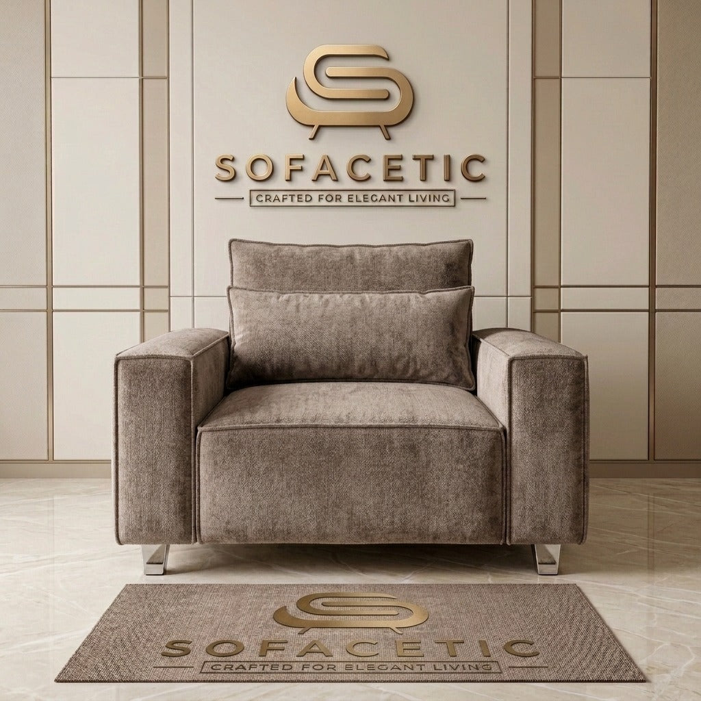Sleefy Chenile  Comfort Sofa Set