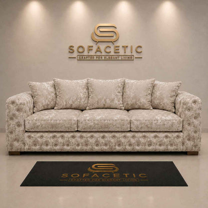 Ashton Crush velvet  Fabric Luxury Sofa Set