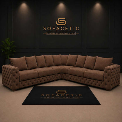 Ashton Jumbo Cord Fabric Luxury Sofa Set