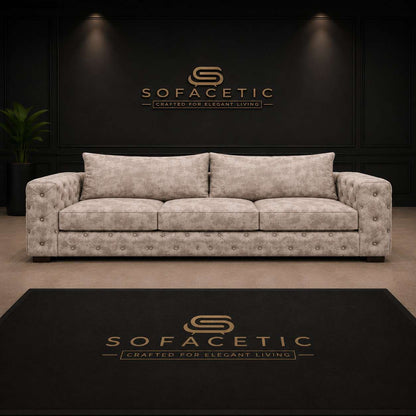 Ashton Naples Fabric Luxury Sofa Set