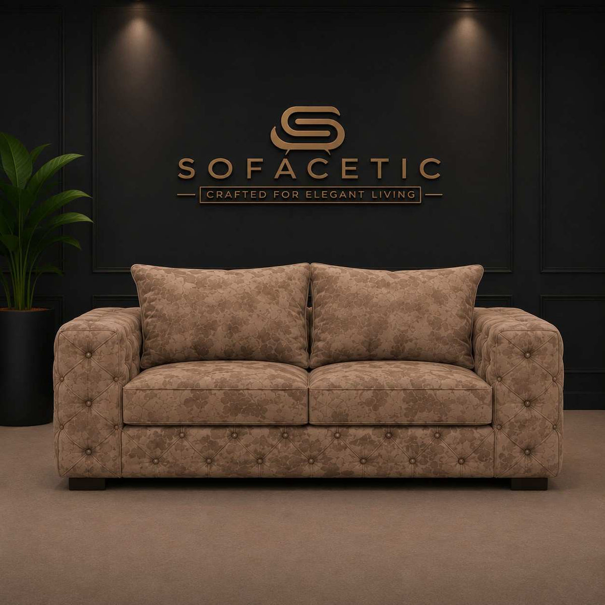 Ashton Naples Fabric Luxury Sofa Set