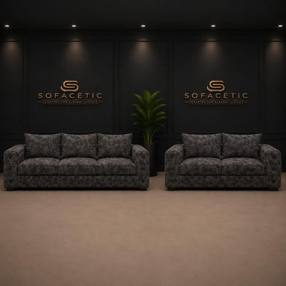 Ashton Naples Fabric Luxury Sofa Set