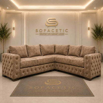 Ashton Naples Fabric Luxury Sofa Set