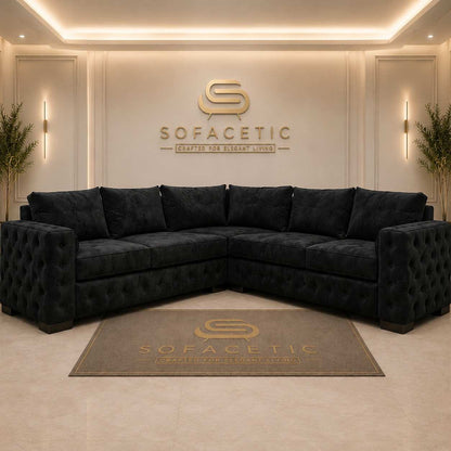 Ashton Naples Fabric Luxury Sofa Set