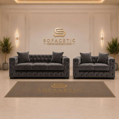 Ashton Plush velvet Luxury Sofa Set