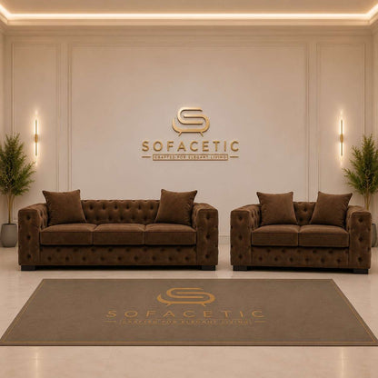 Ashton Plush velvet Luxury Sofa Set