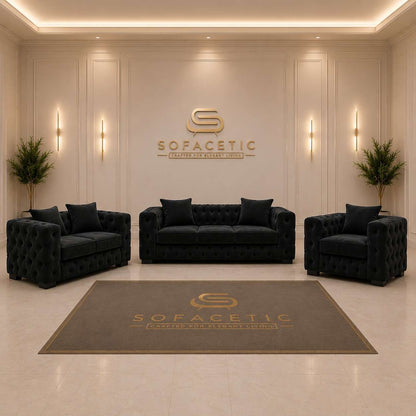 Ashton Plush velvet Luxury Sofa Set