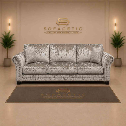 Harrison Juxon Crush velvet Sofa Set
