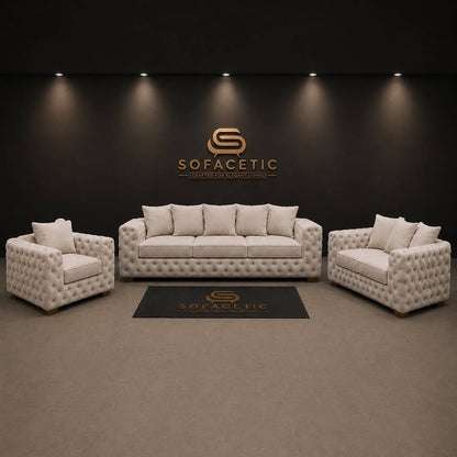 Ashton Chenille Luxury Sofa Set