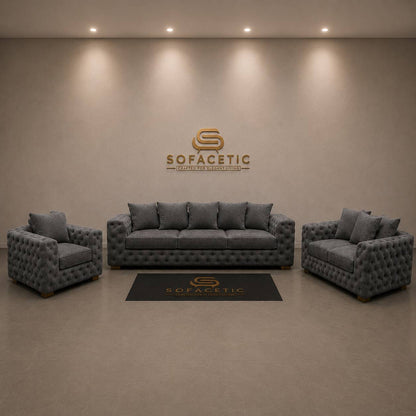 Ashton Chenille Luxury Sofa Set