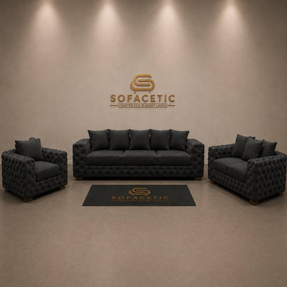 Ashton Chenille Luxury Sofa Set