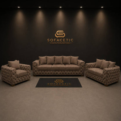 Ashton Chenille Luxury Sofa Set