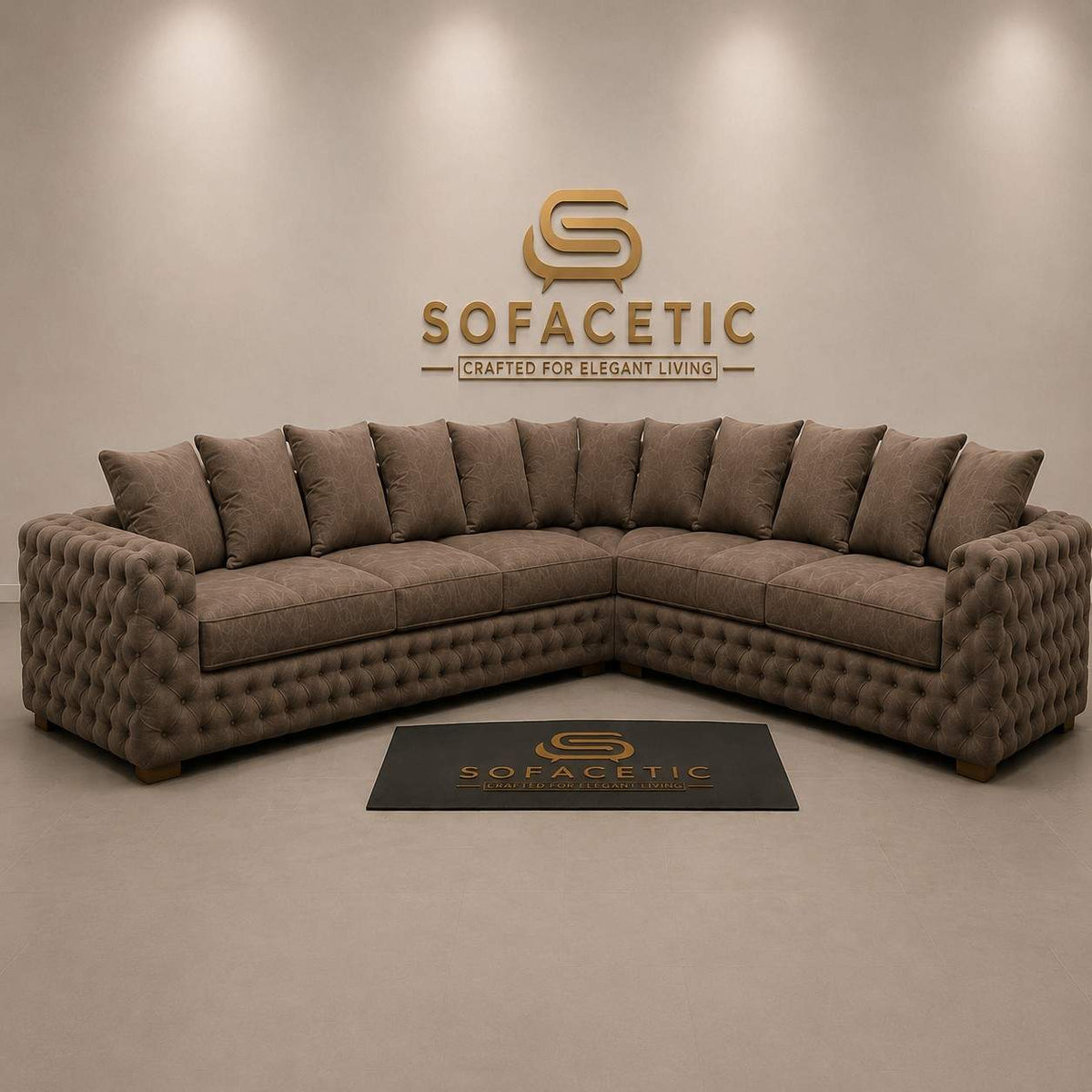 Ashton Chenille Luxury Sofa Set