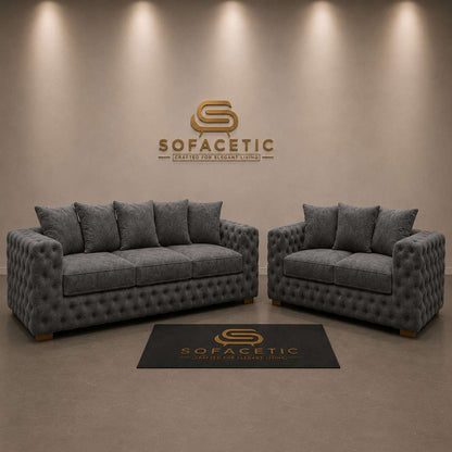 Ashton Chenille Luxury Sofa Set