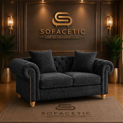 Olympia Ashwin Chenile Sofa Set