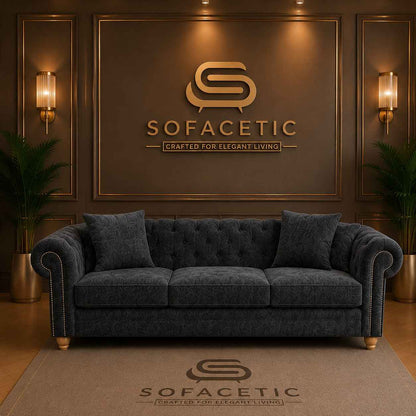 Olympia Ashwin Chenile Sofa Set