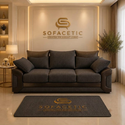 Dino Jumbo Cord Modern Sofa Set